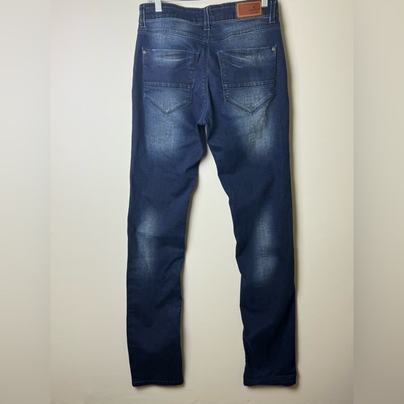 Turtle Sports Club Blue Denim Skinny Jeans Y2K 90’s - Picture 5 of 9